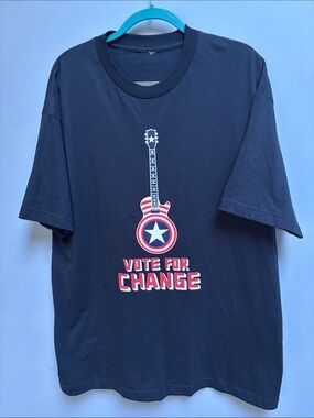 Vintage 2004 Vote For Change Springsteen Tour Graphic T-Shirt Navy Blue